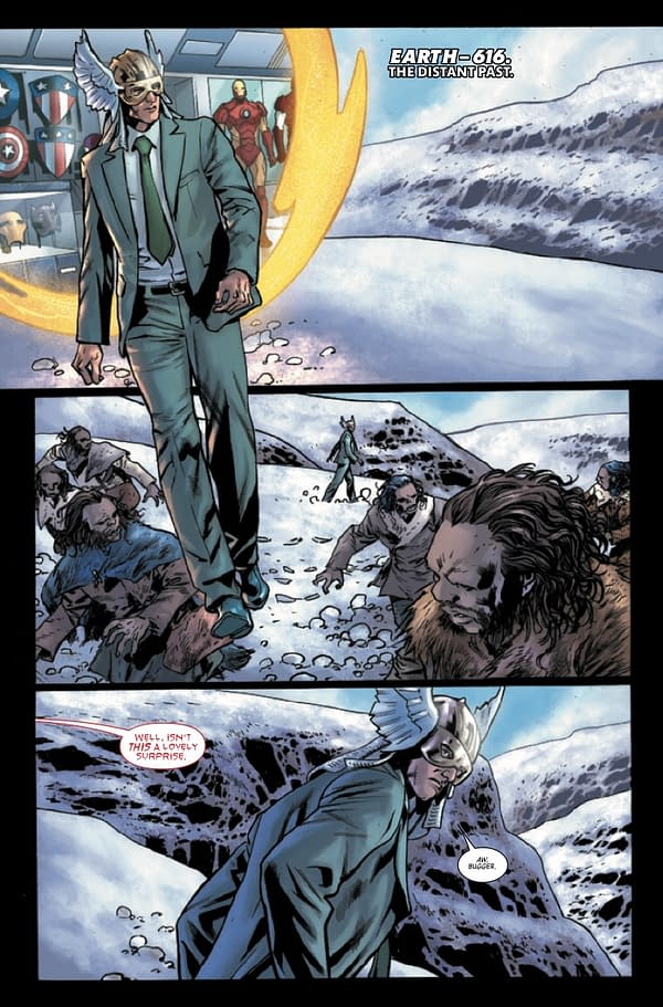 Interior preview page from AVENGERS ASSEMBLE ALPHA #1 BRYAN HITCH COVER