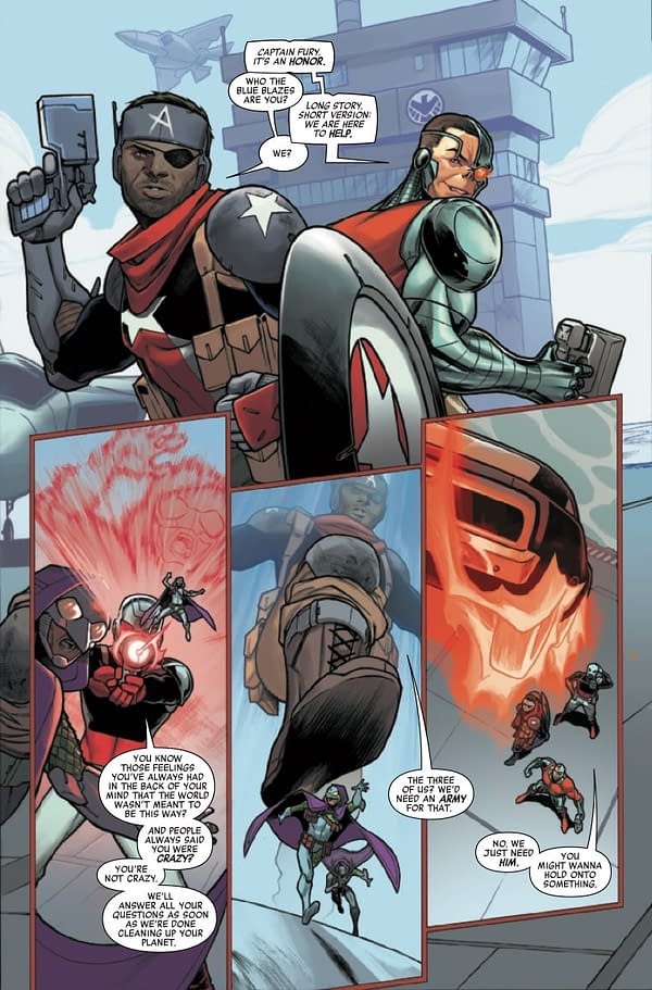 Interior preview page from AVENGERS FOREVER #11 AARON KUDER COVER