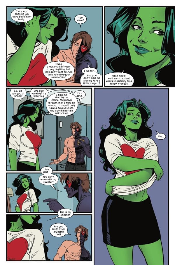 Interior preview page from SHE-HULK #7 JEN BARTEL COVER