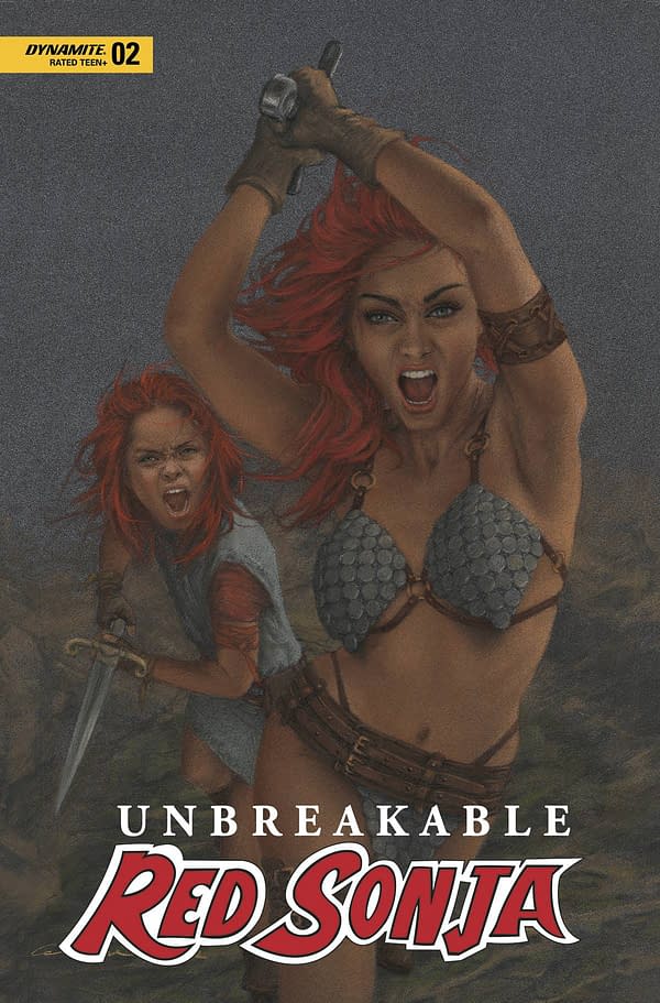 Cover image for UNBREAKABLE RED SONJA #2 CVR B CELINA