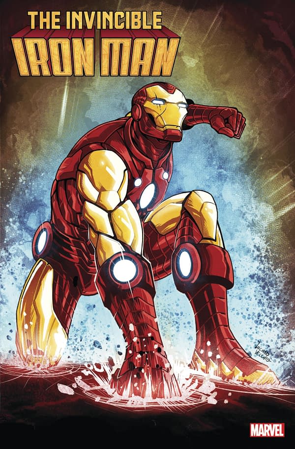 Cover image for INVINCIBLE IRON MAN 1 VECCHIO VARIANT