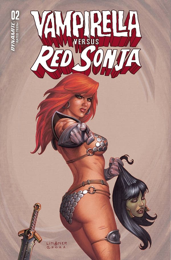 Cover image for VAMPIRELLA VS RED SONJA #2 CVR B LINSNER
