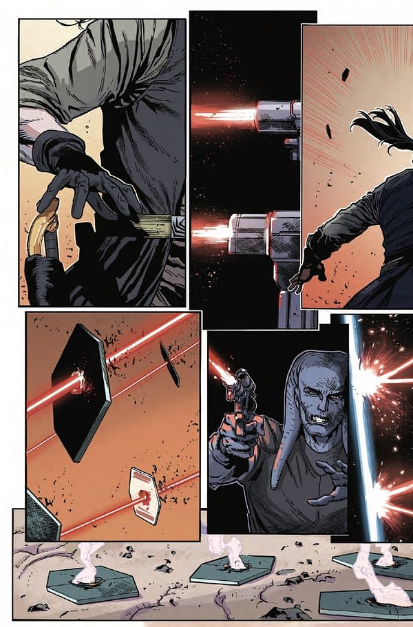 Interior preview page from STAR WARS: THE HIGH REPUBLIC: THE BLADE #1 GIUSEPPE CAMUNCOLI COVER