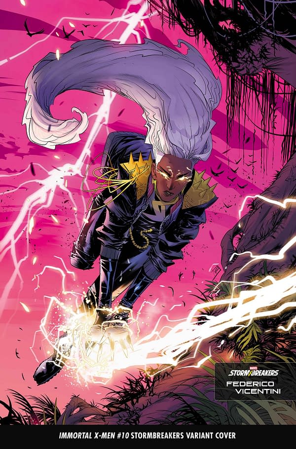 Cover image for IMMORTAL X-MEN 10 VICENTINI STORMBREAKERS VARIANT