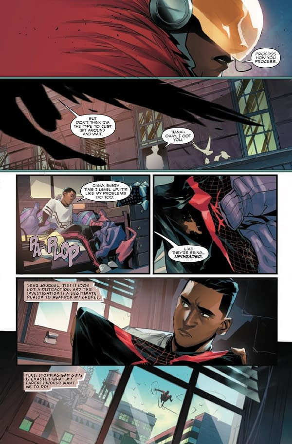 Interior preview page from MILES MORALES: SPIDER-MAN #2 DIKE RUAN COVER