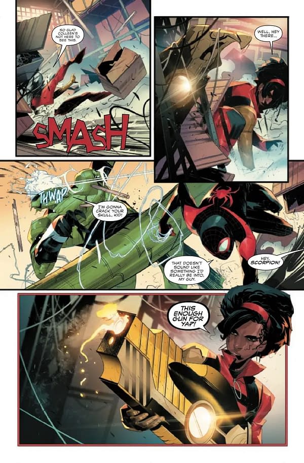 Interior preview page from MILES MORALES: SPIDER-MAN #3 DIKE RUAN COVER