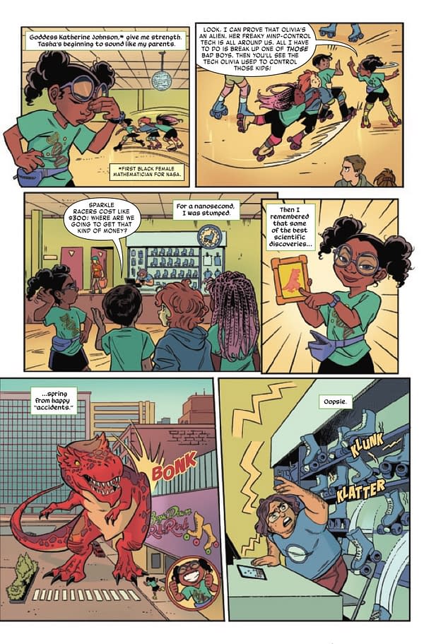 Interior preview page from MOON GIRL AND DEVIL DINOSAUR #2 KEN LASHLEY COVER