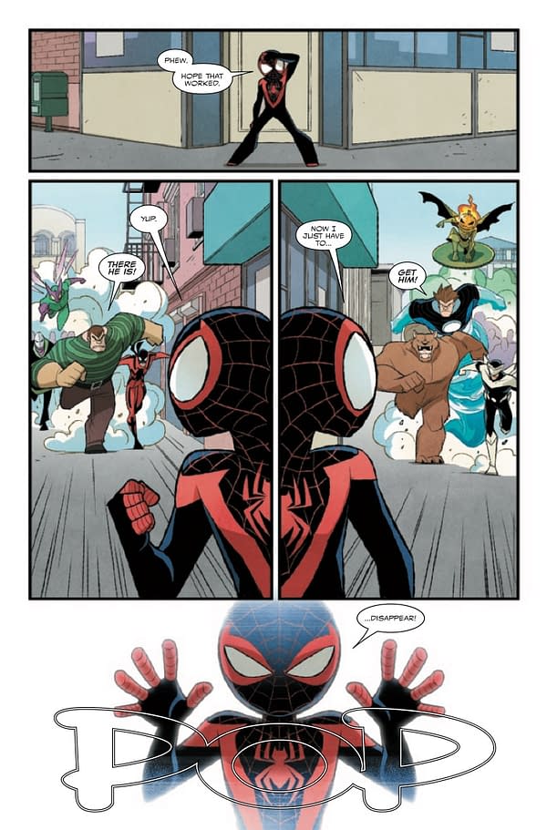 Interior preview page from PETER PARKER & MILES MORALES SPIDER-MAN DOUBLE TROUBLE #3 GURIHIRU COVER