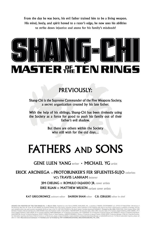 Interior preview page from SHANG-CHI: MASTER OF THE TEN RINGS #1 JIM CHEUNG COVER