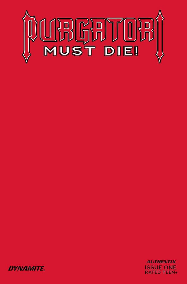 Cover image for PURGATORI MUST DIE #1 CVR P FOC RED BLANK AUTHENTIX