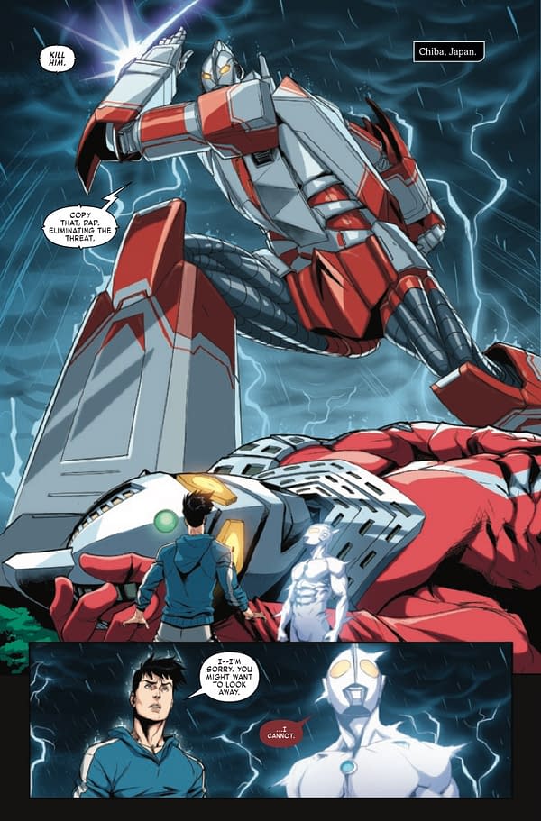 Interior preview page from ULTRAMAN: THE MYSTERY OF ULTRASEVEN #5 E.J. SU COVER