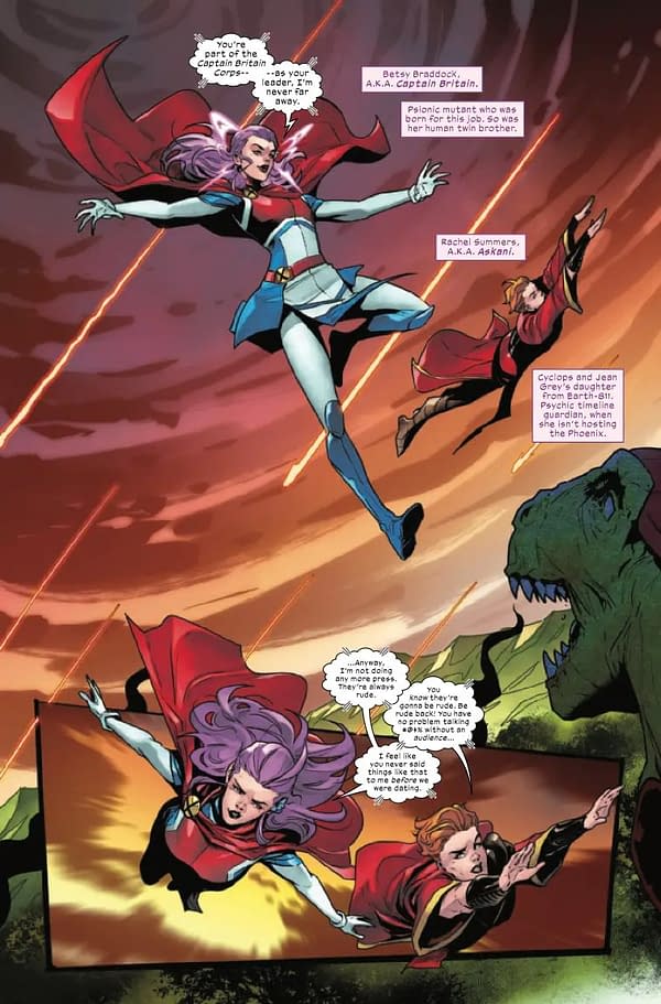 Interior preview page from BETSY BRADDOCK: CAPTAIN BRITAIN #1 ERICA D'URSO COVER