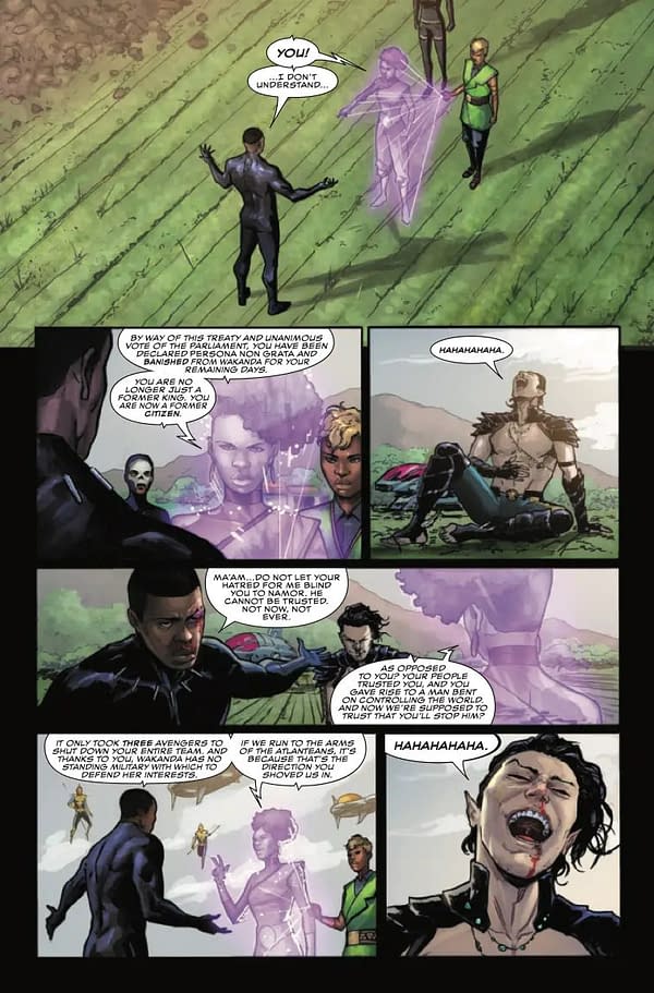 Interior preview page from BLACK PANTHER #14 ALEX ROSS COVER