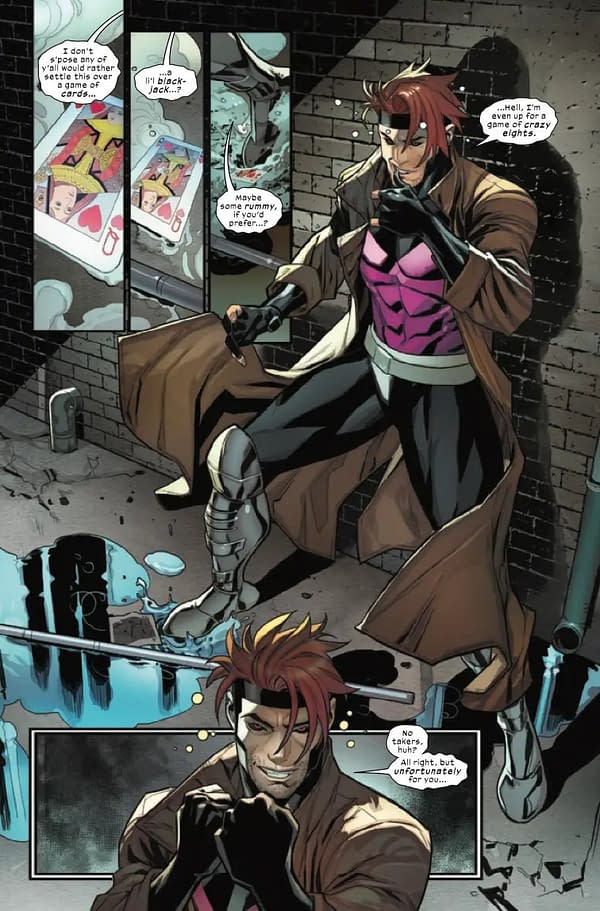 Interior preview page from ROGUE AND GAMBIT #1 STEVE MORRIS COVER