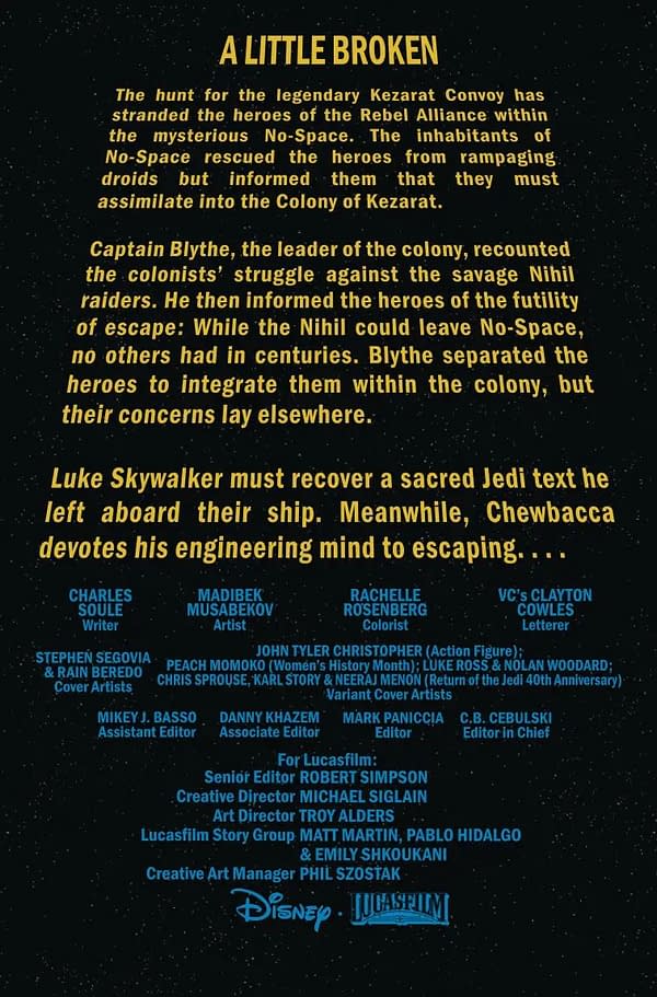 Interior preview page from STAR WARS #32 STEPHEN SEGOVIA COVER