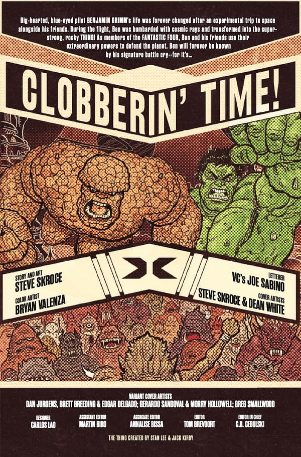 Interior preview page from CLOBBERIN' TIME #1 STEVE SKROCE COVER