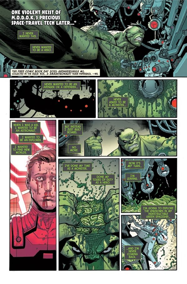 Interior preview page from HULK #13 RYAN OTTLEY COVER