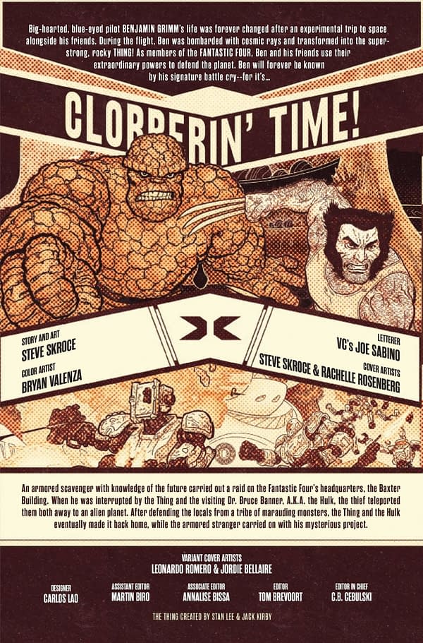 Interior preview page from CLOBBERIN TIME #2 STEVE SKROCE COVER