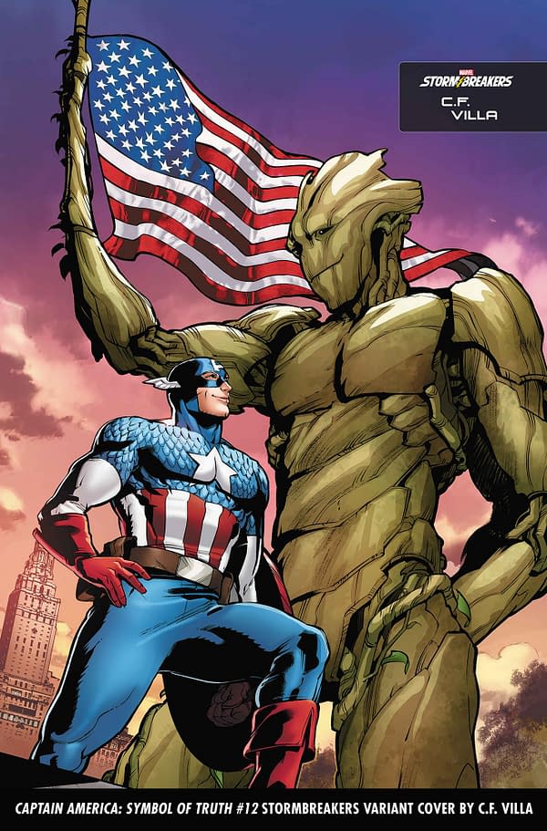 Cover image for CAPTAIN AMERICA: SYMBOL OF TRUTH 12 C.F. VILLA STORMBREAKERS VARIANT
