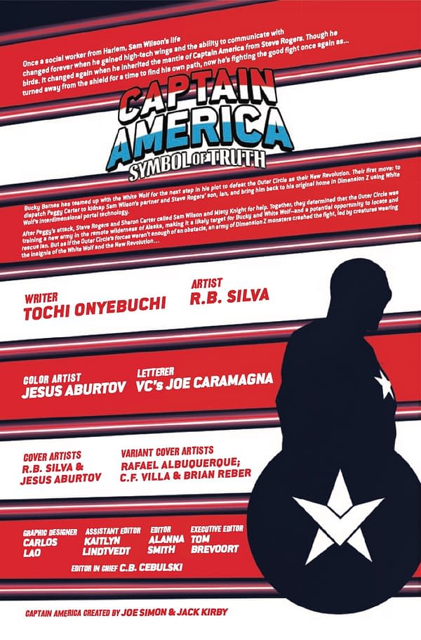 Interior preview page from CAPTAIN AMERICA: SYMBOL OF TRUTH #12 R.B. SILVA COVER