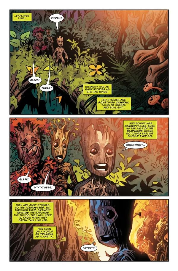 Interior preview page from GROOT #1 LEE GARBETT COVER