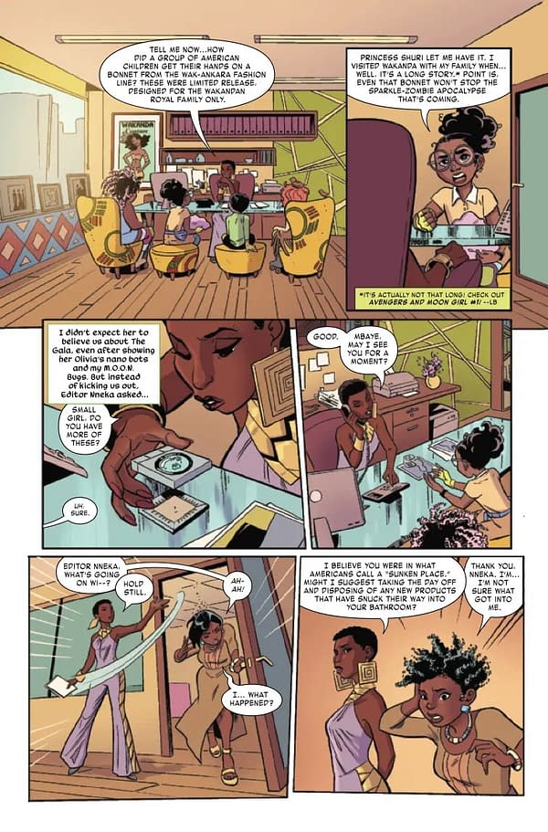 Interior preview page from MOON GIRL AND DEVIL DINOSAUR #5 KEN LASHLEY COVER