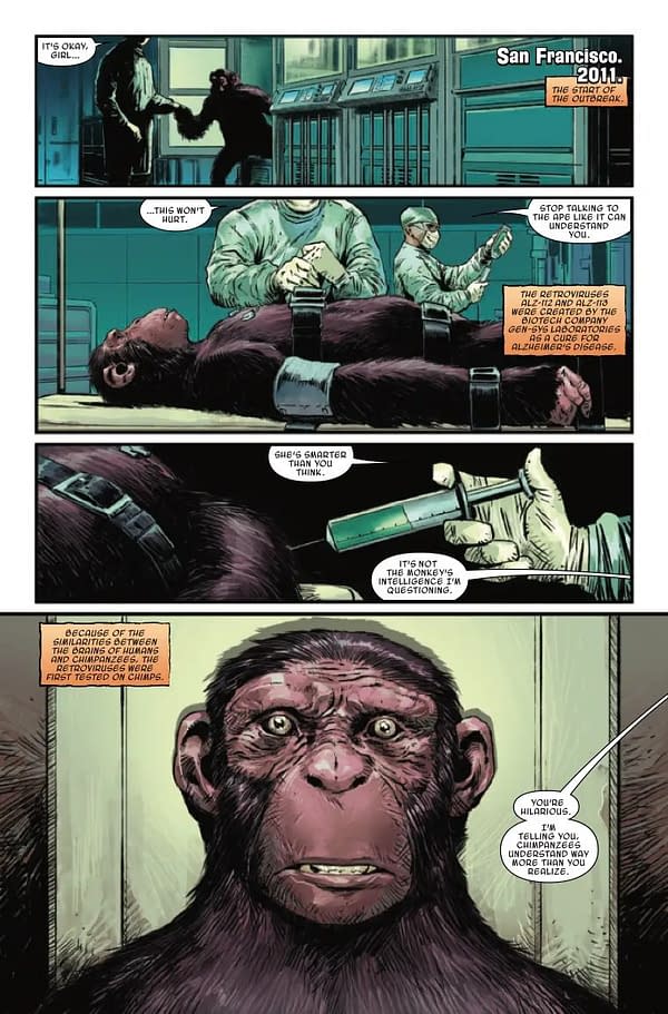Interior preview page from PLANET OF THE APES #1 JOSHUA CASSARA COVER
