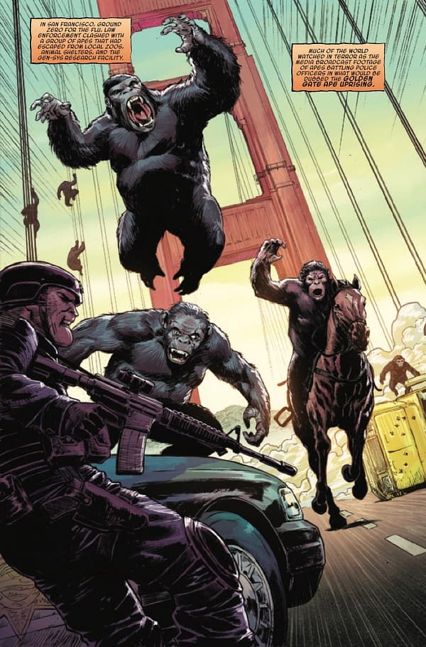 Interior preview page from PLANET OF THE APES #1 JOSHUA CASSARA COVER