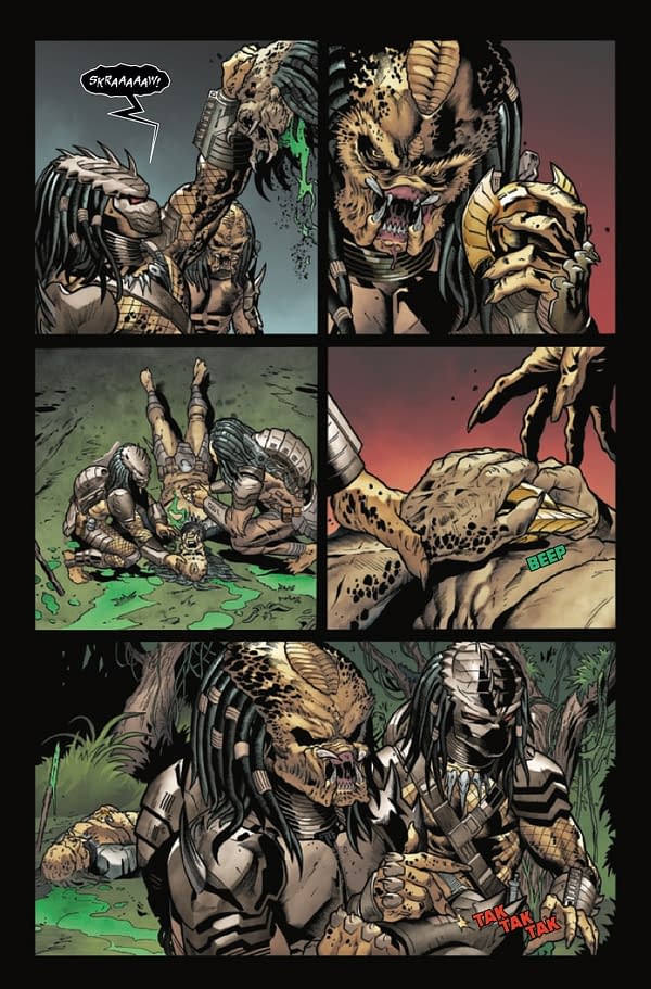 Interior preview page from PREDATOR #2 GIUSEPPE CAMUNCOLI COVER