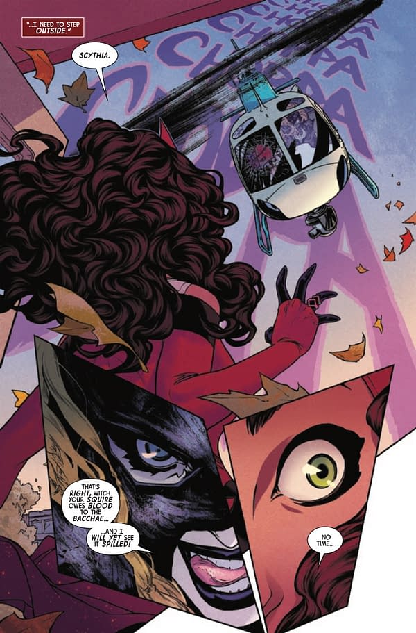 Interior preview page from SCARLET WITCH #5 RUSSELL DAUTERMAN COVER