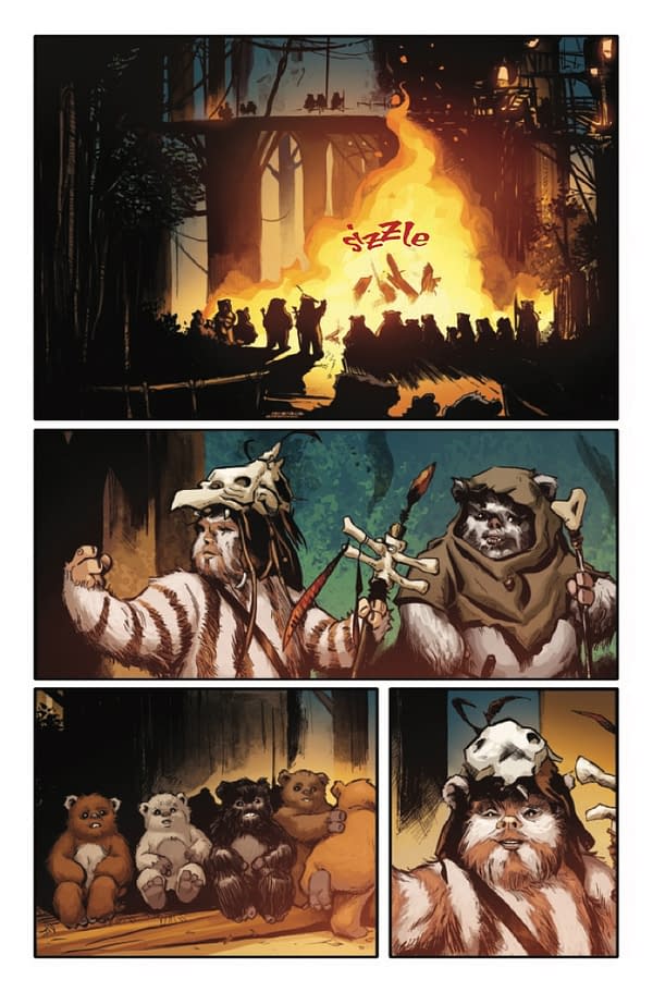 Interior preview page from STAR WARS: RETURN OF THE JEDI - EWOKS #1 RYAN BROWN COVER