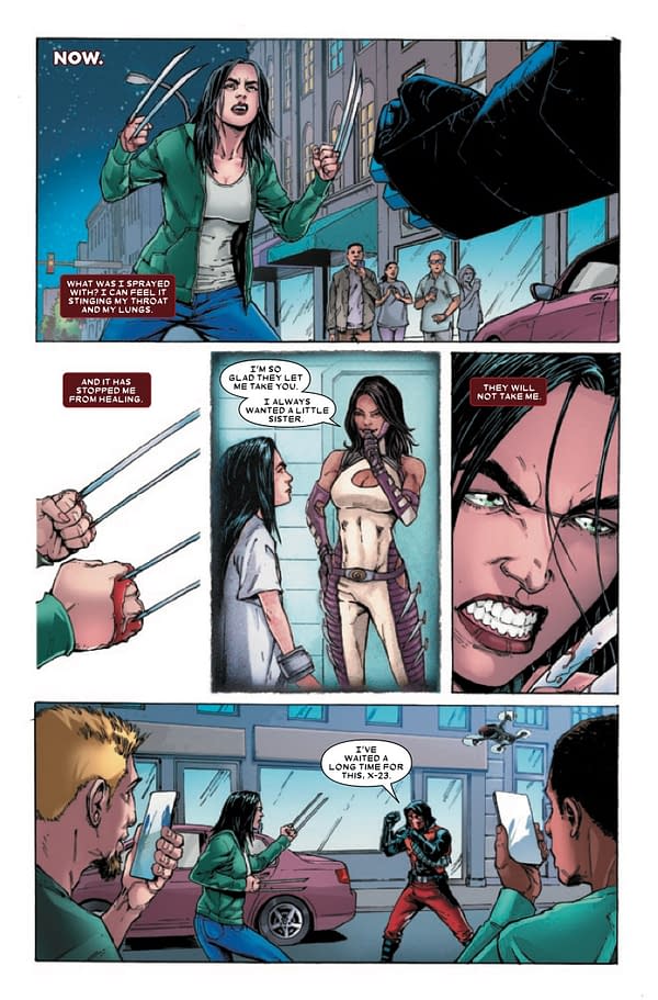 Interior preview page from X-23: DEADLY REGENESIS #2 KALMAN ANDRASOFSZKY COVER