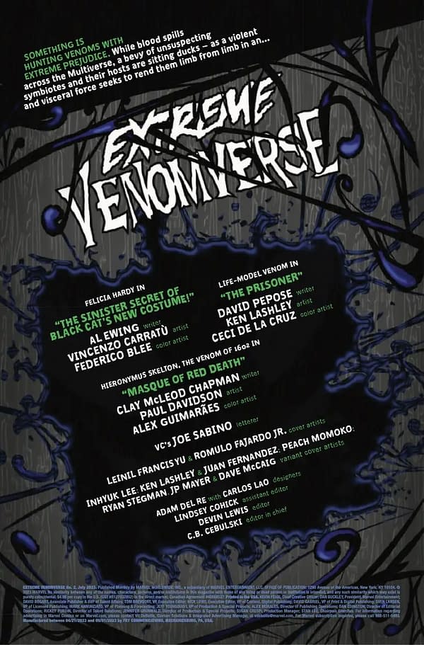 Interior preview page from EXTREME VENOMVERSE #2 LEINIL YU COVER