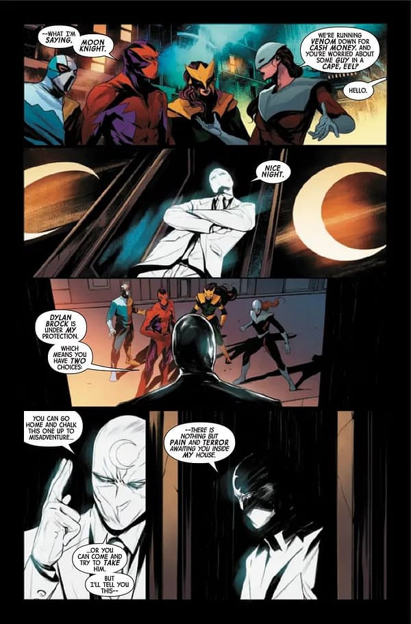 Interior preview page from MOON KNIGHT #23 STEPHEN SEGOVIA COVER