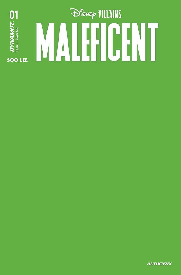 Cover image for DISNEY VILLAINS MALEFICENT #1 CVR Y FOC GREEN BLANK AUTHENTI