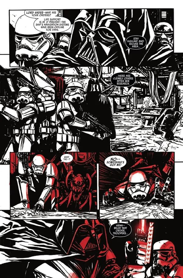 Interior preview page from STAR WARS: DARTH VADER - BLACK WHITE AND RED #2 ADAM KUBERT COVER