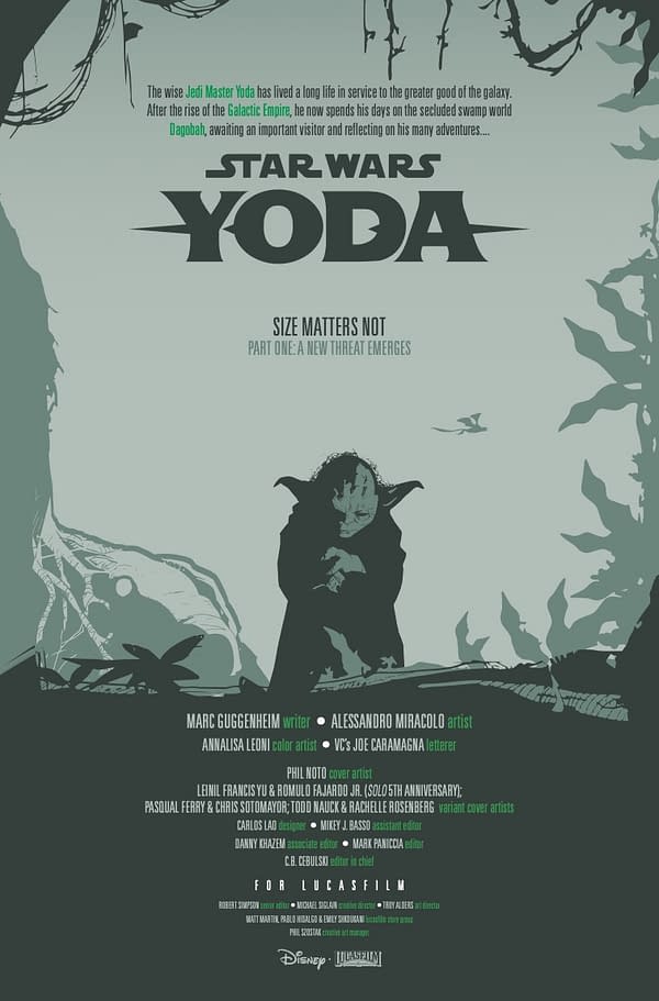 Interior preview page from STAR WARS: YODA #7 PHIL NOTO COVER