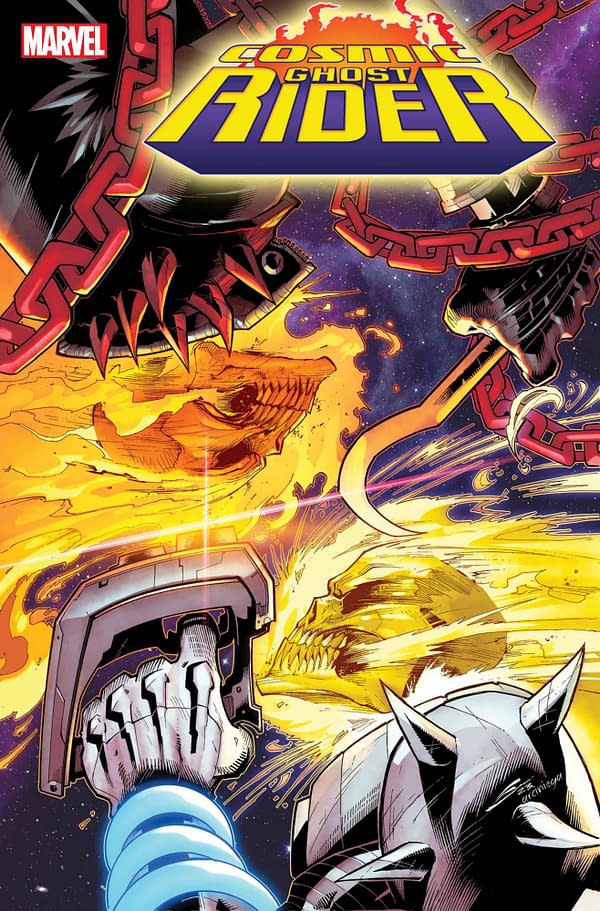Cover image for COSMIC GHOST RIDER 4 GERARDO SANDOVAL VARIANT
