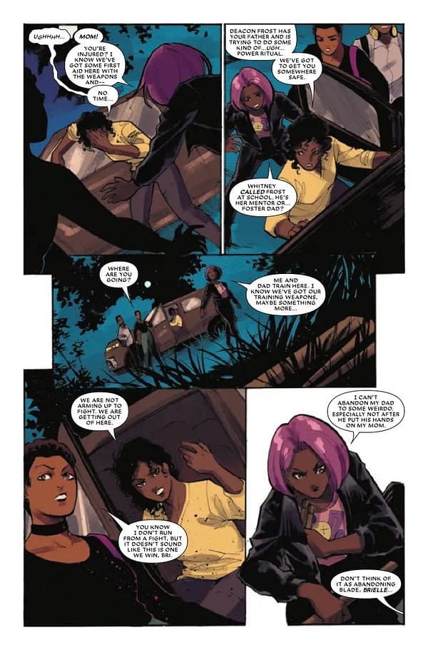 Interior preview page from BLOODLINE: DAUGHTER OF BLADE #5 KAREN S.  DARBOE COVER