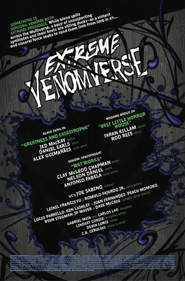 Interior preview page from EXTREME VENOMVERSE #3 LEINIL YU COVER