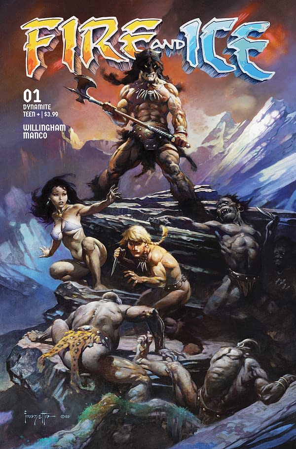Fire and Ice #1 Cover C: Frank Frazetta Movie Poster Art