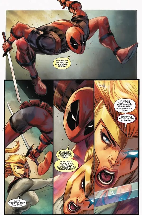 Interior preview page from DEADPOOL: BADDER BLOOD #2 ROB LIEFELD COVER
