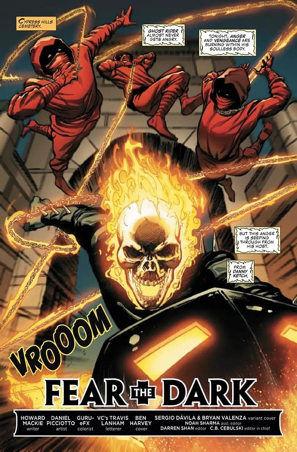 Interior preview page from DANNY KETCH: GHOST RIDER #3 BEN HARVEY COVER