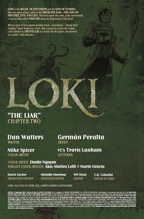 Interior preview page from LOKI #2 DUSTIN NGUYEN COVER