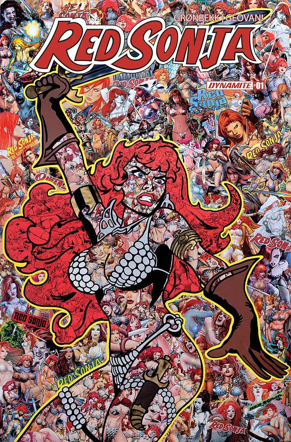 Cover image for RED SONJA 2023 #1 CVR F COLLAGE