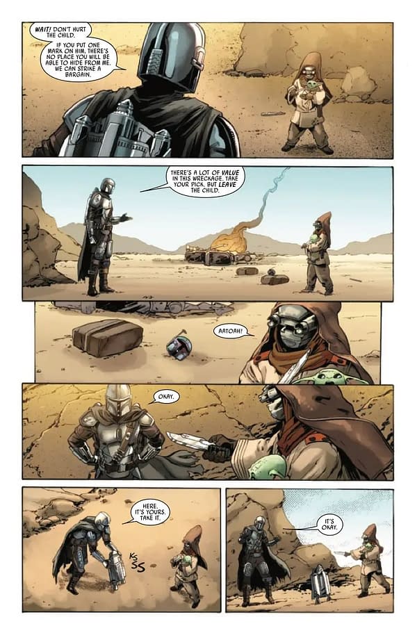 Interior preview page from STAR WARS: THE MANDALORIAN S2 #2 DIKE RUAN COVER
