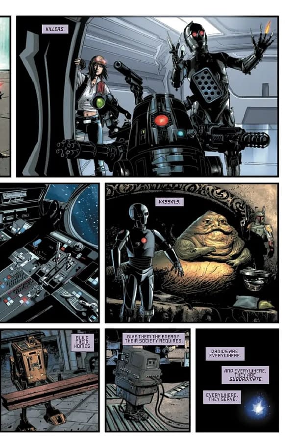 Interior preview page from STAR WARS: DARK DROIDS #1 LEINIL YU COVER