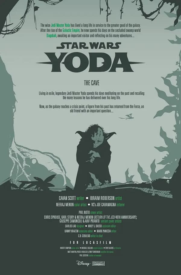 Interior preview page from STAR WARS: YODA #10 PHIL NOTO COVER