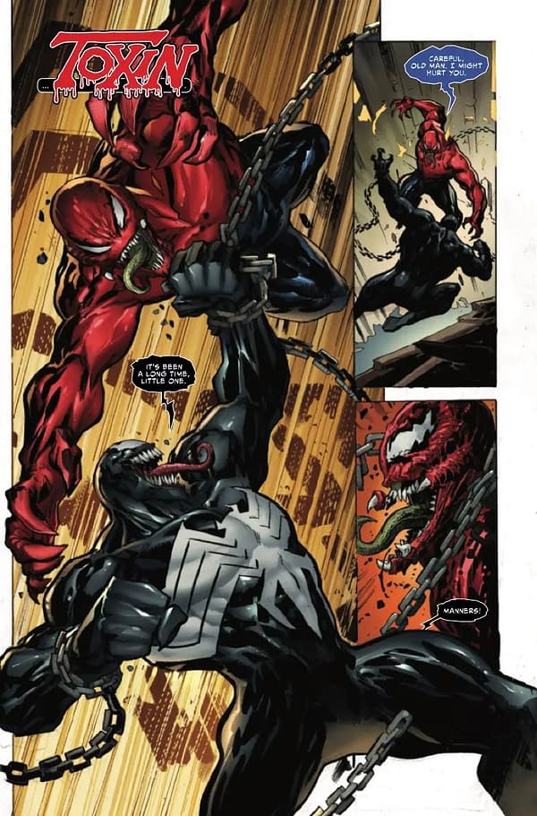 Interior preview page from VENOM #23 BRYAN HITCH COVER