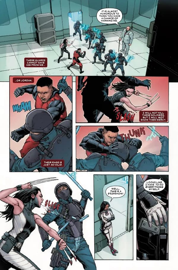 Interior preview page from X-23: DEADLY REGENESIS #5 KALMAN ANDRASOFSZKY COVER